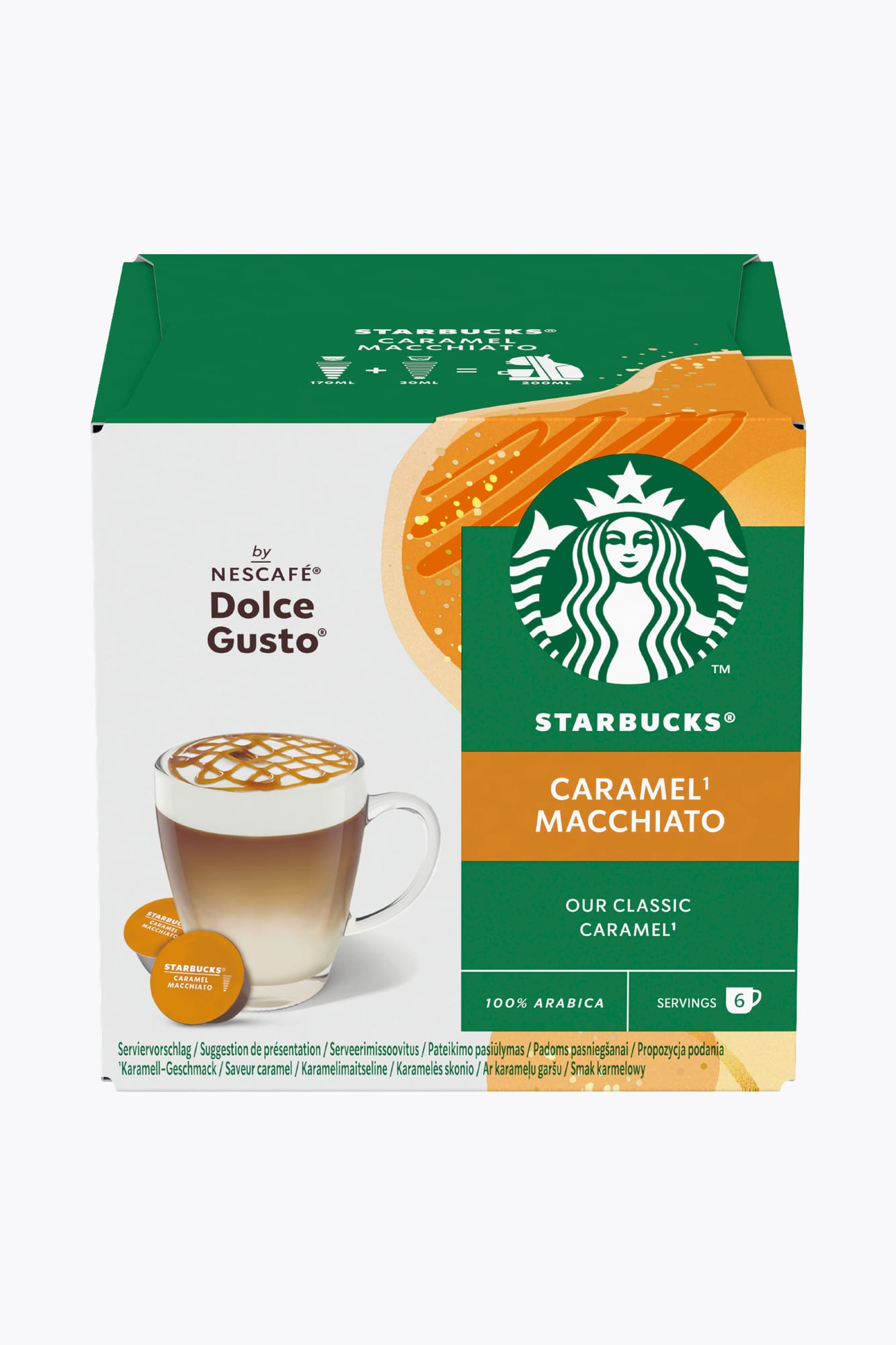 STARBUCKS® by NESCAFÉ® Dolce Gusto® Caramel Macchiato 12 capsules