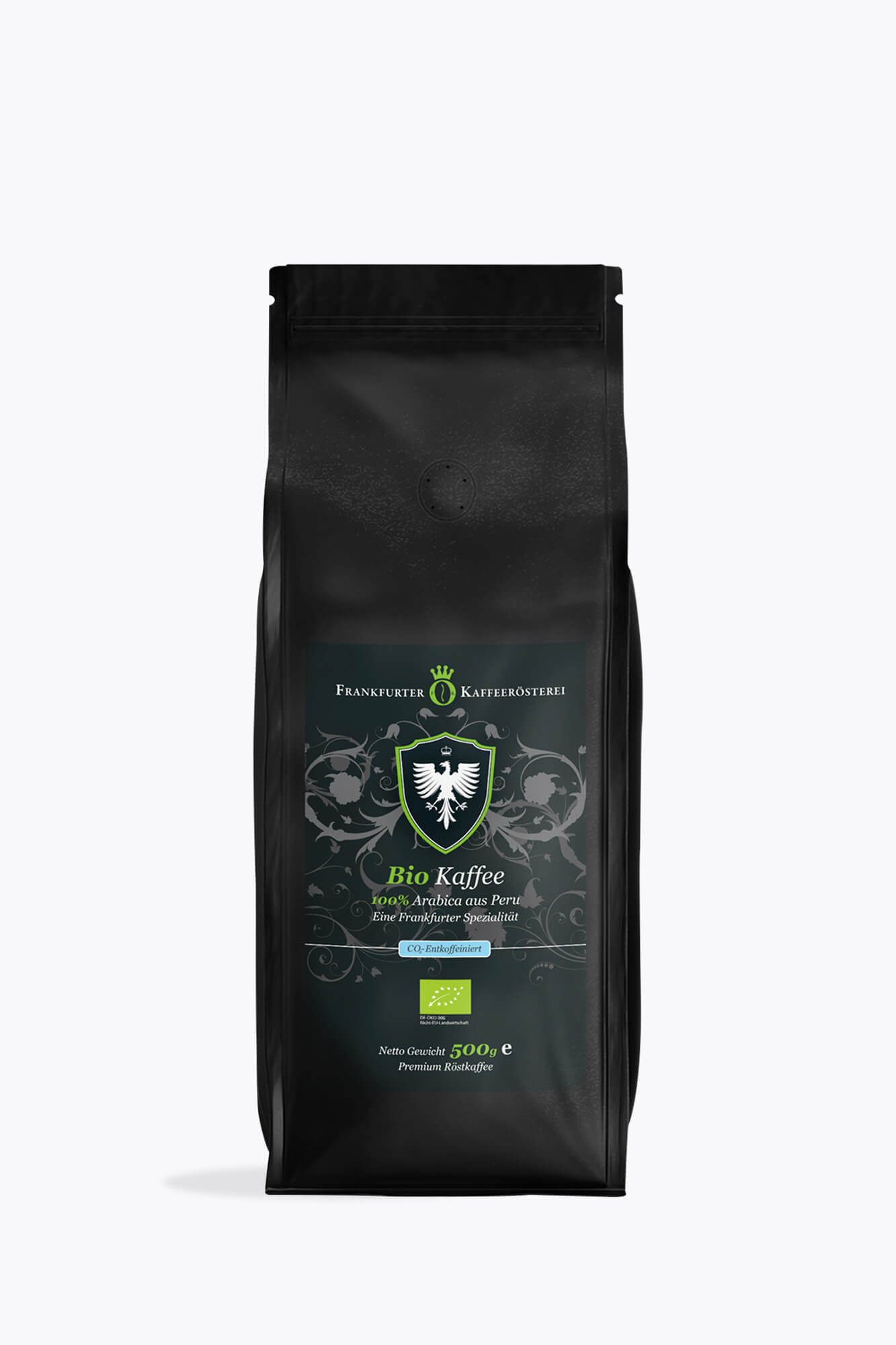 Frankfurter Kaffeerösterei biologische cafeïnevrije espresso